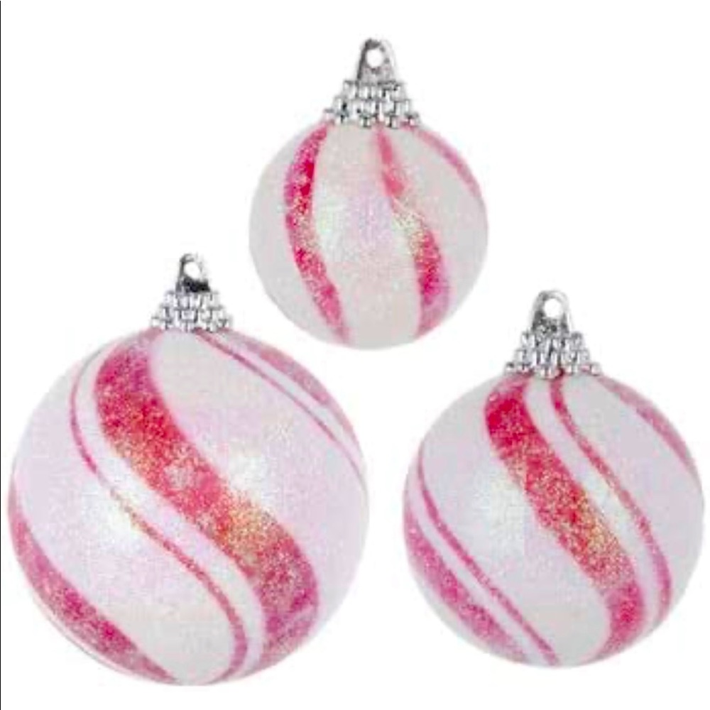 Sugar frosted peppermint Ornaments